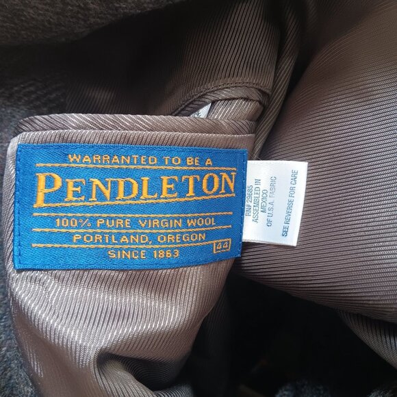 Mens 44 XL Western Blazer Vintage 90's Wool Tweed Leather Elbow Patch Mexico - Picture 11 of 11